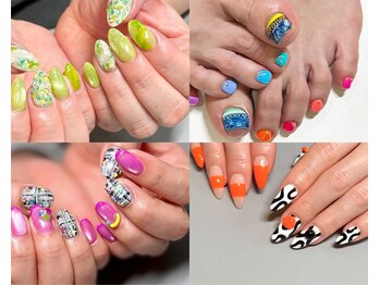 カイヤナイト(Nail Salon Kyanite)の写真/ハイセンスで繊細なオリジナル手描きアートが充実!◎他の人と差がつく理想の指先を叶えます♪