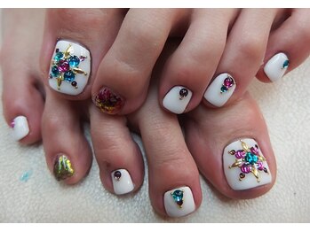 ワンオーク 表参道(One OAK)/フット2本アート8,000円（128）