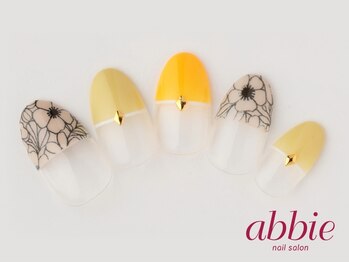 ネイルサロンアビー 北千住店(abbie)/ボタニカルフレンチ ¥11308