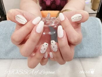 リオッサ オブ ラグーン(RIOSSA of Lagoon)/ストライプｘクリアホワイト