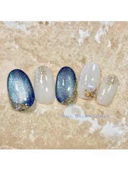 ネイルサロン クイル(QUILL)/２月ネイビー（２）