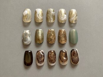 リッシュ(RICHE)の写真/こなれ感★短い爪でも可愛い大人ニュアンスネイル/インクネイル/モードネイルetcファッションに合わせて♪