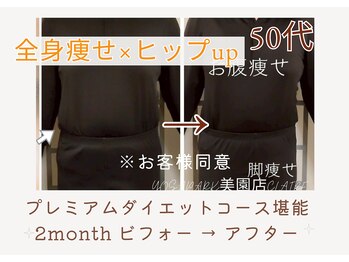 ヨサパーク クレール 美園店(yosa park claire)/プレミアムダイエットコース成果