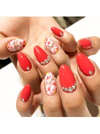 レッドフラワーデザイン