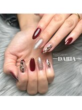 ダリア(Daria)/☆ボルドー×ヒョウ柄☆