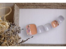 FASTNAIL松戸駅西口店【パラジェル/ジェルネイル専門/定額/マグネット/フットネイル】/フット オーロラ 【11850】