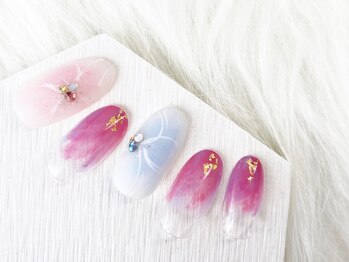 スリー(THREE)/Aug,2020/nail design
