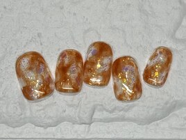 クリアマーブルラメ夏¥7000