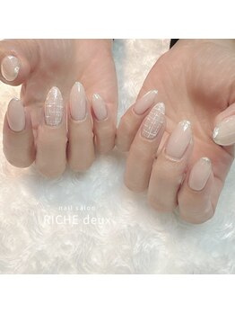 リッシュ ドゥ(RICHE deux)/ふんわりツイードネイル