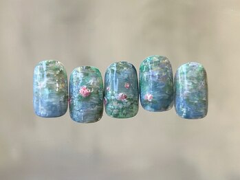 絵画ネイル