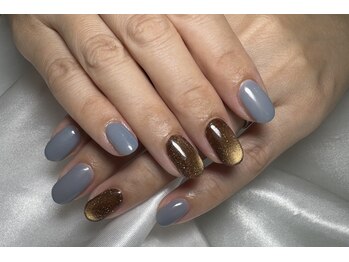 ミアネイル 越谷店(mia nail)/ワンカラー×マグネット