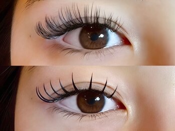 ディー ネイル アイラッシュ ギフ(DEE nail×eyelash gifu)の写真/少ない本数でも自然にボリュームUP！【バインドロック100束¥6600】濃密なのに軽い仕上がりでキープ力も抜群