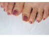 【フットジェル】グラデーションorフレンチ+親指のみアートつけ放題¥7700