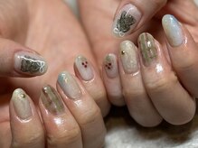 ハレ(80_hare_)/シンプルクリスマスネイル