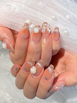 ニナビューティー 新宿(Nina Beauty)の写真/時短×可愛いはNina♪一目惚れする程可愛いくて心トキメク♪気分が上がるネイルデザインで指先も華やか☆