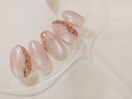 押し花ニュアンスネイル