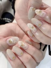 アニー(annie hair design)/シェル埋め込みネイル