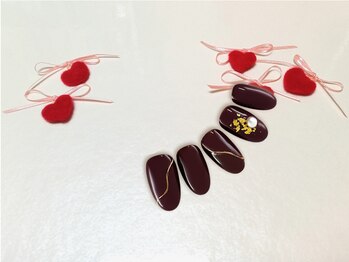 ファストネイル 川越駅前店(FASTNAIL)/ハート バレンタイン【11632】