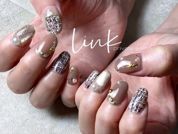 リンク(link)/ツイードネイル