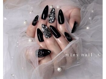 ミンズネイル(minsnail)/長さ出しブラックネイル