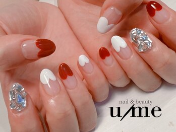 ユーミー(u/me)/ハートフレンチネイル
