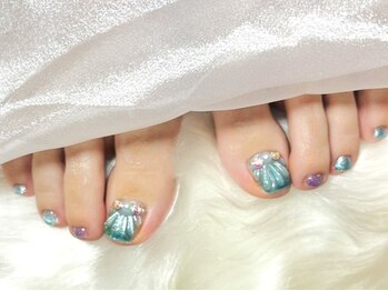 ネイルサロンブリス(nail salon Bliss)/☆ぷっくりマーガレットネイル☆