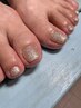 ◆リニューアル記念/12月限定◆フットネイルワンカラー3800円！！
