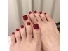  サンダル映え♪美爪ワンカラー