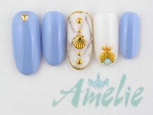 アメリ(Amelie)/ワンカラー/大理石/貝