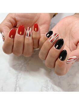 ブラン(blanc)/和柄アートデザインネイル