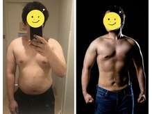 エムビーエルフィットネス 本陣亀島店(MBL.fitness)/お客様の変化【3０代男性】