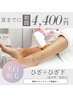 ひざ+ひざ下脱毛(足の甲・指含む) ¥4.400