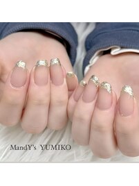 ガラスフレンチ/キラキラ/ラメ