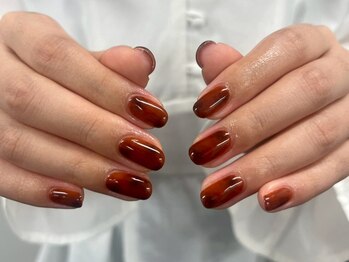 ザ コモン ネイル恵比寿(the common nail)/持ち込み/シンプルべっ甲ネイル