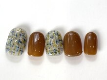 ネイルメゾン 天神店(NAIL MAISON)/秋ツイードブラウン¥7550