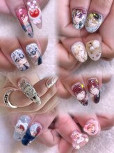 Nailstudio Remede【ネイルスタジオ ルメッド】/痛ネイル◆親指アート
