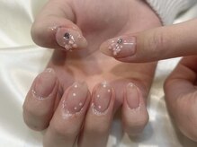 ララアンジュ(LaLa-Ange)/タイダイ柄ネイル