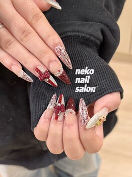 ネコ(Neko)/バレンタイン ロング ボルドー