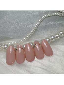 ネイルズニコ(Nails nico)/ラメフレンチネイル