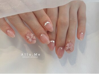 アリューミー 南青山店(Allu.Me)/リボンネイル(staff:mai)