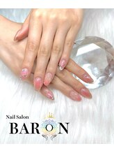 バロン 本厚木店(BARON)/桃ネイル！