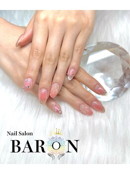 バロン 本厚木店(BARON)/桃ネイル！