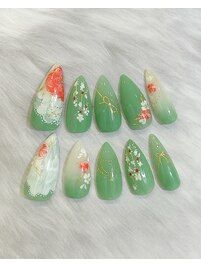 翡翠グリーンのモダンチャイナ