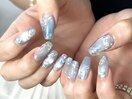 ブルーニュアンスネイル♪