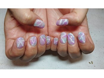 アンアント(An-ant)/タイダイ大理石ネイル