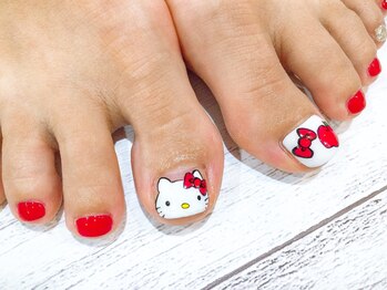 ネイルアルケー(Nail ARCHE)/キティちゃんフット＊9900円