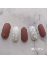 プラスチッタ(hair make salon plus citta')/くすみピンクネイル