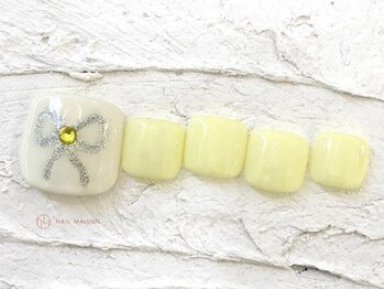 ネイルメゾン 池袋店(NAIL MAISON)/パステルラメリボン¥9000