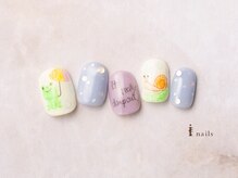 アイネイルズ 横浜EAST店(I-nails)/梅雨色鉛筆ポップネイル