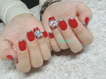 フランセス(Frances)/ラメフレンチ×3Dスワロ